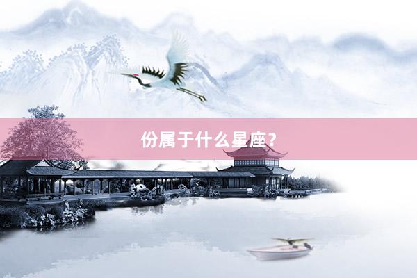 份属于什么星座？